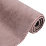 Vidaxl tapis fausse fourrure de lapin 180x270 cm vieux rose