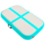 Vidaxl tapis gonflable de gymnastique avec pompe 60x100x10 cm pvc vert