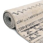 Vidaxl tapis imprimé beige 140 x 200 cm polyester Vidaxl tapis imprimé beige 140 x 200 cm polyester