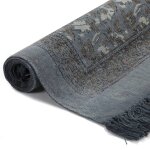 Vidaxl tapis kilim coton 120 x 180 cm avec motif gris