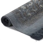Vidaxl tapis kilim coton 160 x 230 cm avec motif gris