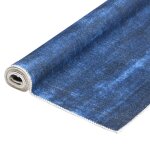 Vidaxl tapis lavable pliable bleu marine 180x270 cm polyester