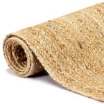 Vidaxl tapis fait � la main jute naturel 160x230 cm