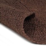 Vidaxl tapis fait  la main jute rond 120 cm marron