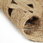 Vidaxl tapis fait  la main jute tresse 120 cm