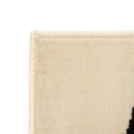 Vidaxl tapis moderne design de z�bre 80 x 150 cm beige / noir