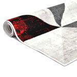 Vidaxl tapis noir et rouge 140x200 cm pp Vidaxl tapis noir et rouge 140x200 cm pp