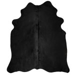 Vidaxl tapis en peau de vache véritable noir 150 x 170 cm Vidaxl tapis en peau de vache véritable noir 150 x 170 cm
