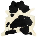 Vidaxl tapis en peau de vache véritable noir et blanc 150 x 170 cm Vidaxl tapis en peau de vache véritable noir et blanc 150 x 170 cm