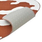 Vidaxl tapis profilé 150 x 220 cm marron impression de vache Vidaxl tapis profilé 150 x 220 cm marron impression de vache