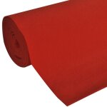 Vidaxl tapis rouge 1 x 20 m extra lourd 400 g / m