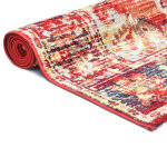 Vidaxl tapis rouge 140x200 cm pp