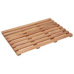 Vidaxl tapis de salle de bain 2 pcs bois d'acacia massif 56x37 cm