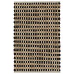 Vidaxl tapis de salle de bain tisss  la main jute naturel et noir