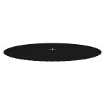 Vidaxl tapis de saut tissu noir pour trampoline rond de 3, 96 m