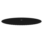 Vidaxl tapis de saut tissu noir pour trampoline rond de 4, 27 m