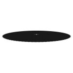Vidaxl tapis de saut tissu noir pour trampoline rond de 4, 57 m