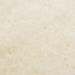 Vidaxl tapis shaggy 140 x 200 cm cr�me