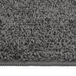 Vidaxl tapis shaggy antidrapant gris 200x290 cm