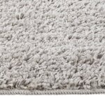 Vidaxl tapis shaggy antidrapant gris clair 80x150 cm