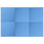 Vidaxl tapis de sol 6 pcs 2, 16 ? eva mousse bleu