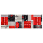Vidaxl tapis de sol de cuisine lavable cuisine 45x150 cm