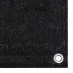 Vidaxl tapis de tente 300x400 cm noir