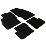 Vidaxl tapis de voiture 4pcs caoutchouc mercedesc63 amg combi classe c