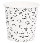 Vidaxl tasses à café en papier 120 ml 100 pcs blanc et noir Vidaxl tasses à café en papier 120 ml 100 pcs blanc et noir