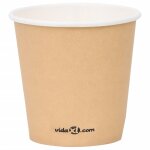 Vidaxl tasses à café en papier 120 ml 250 pcs marron Vidaxl tasses à café en papier 120 ml 250 pcs marron