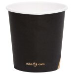 Vidaxl tasses à café en papier 120 ml 250 pcs noir Vidaxl tasses à café en papier 120 ml 250 pcs noir