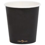 Vidaxl tasses à café en papier 200 ml 100 pcs noir Vidaxl tasses à café en papier 200 ml 100 pcs noir