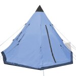 Vidaxl tente pour 4 personnes bleu