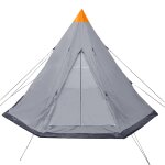 Vidaxl tente pour 4 personnes gris