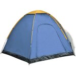 Vidaxl tente pour 6 personnes bleu et jaune