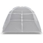 Vidaxl tente de camping 200x180x150 cm fibre de verre blanc
