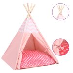 Vidaxl tente pour chats avec sac peau de pche rose 60x60x70 cm