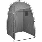 Vidaxl tente de douche wc dressing gris