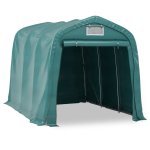 Vidaxl tente de garage pvc 2, 4x3, 6 m vert