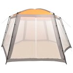Vidaxl tente de piscine tissu 590x520x250 cm gris