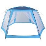 Vidaxl tente de piscine tissu 660x580x250 cm bleu