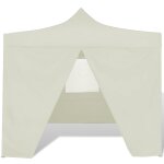 Vidaxl tente pliable avec 4 parois cr�me 3 x 3 m