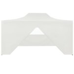Vidaxl tente pliable de r�ception avec 4 parois 3 x 4, 5 m blanc