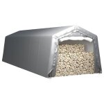 Vidaxl tente de rangement 300x900 cm acier gris