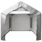 Vidaxl tente de rangement gris 180x180 cm acier galvanis�