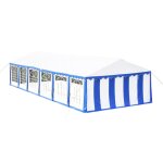 Vidaxl tente de rception 12 x 6 m bleu