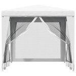 Vidaxl tente de r�ception 4 parois lat�rales en maille 2, 5x2, 5 m blanc