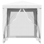 Vidaxl tente de réception avec 4 parois latérales en maille 2x2m blanc Vidaxl tente de réception avec 4 parois latérales en maille 2x2m blanc