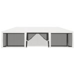Vidaxl tente de réception avec 4 parois latérales en maille 4x9m blanc Vidaxl tente de réception avec 4 parois latérales en maille 4x9m blanc