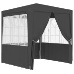 Vidaxl tente de r�ception et parois lat�rales 2x2 m anthracite 90 g / m�